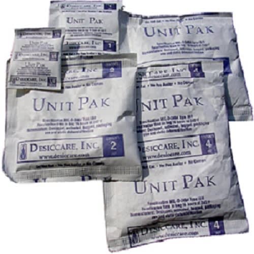 02BN10A16 DESICCANT CLAY TYVEK BAG 2 UNIT PAK 800/DRUM