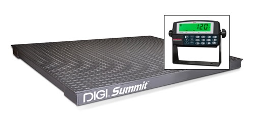 SCALE, FLOOR, 4' X 4', 5000 LB. CAP. WITH DIGITAL INDICATOR