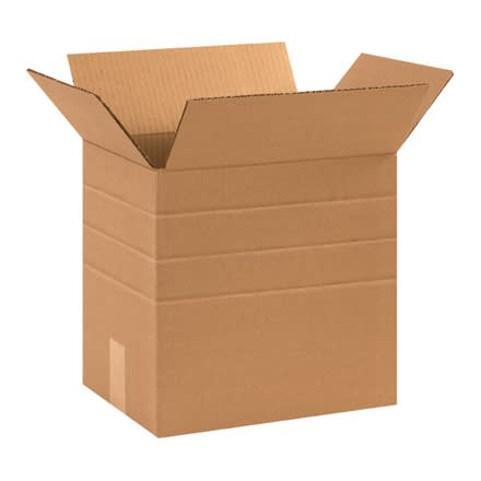 Box, 13 1/4 x 10 1/4 x 12 Multi-Depth 10,8,6" 200# / 32 ECT 25 bdl./ 500 bale