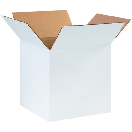 Box, 14 x 14 x 14 White 200# / 32 ECT 25 bdl./ 125 bale