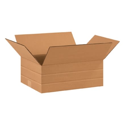 Box, 16 x 12 x 6 Multi-Depth 4, 2" 200# / 32 ECT 25 bdl./ 250 bale
