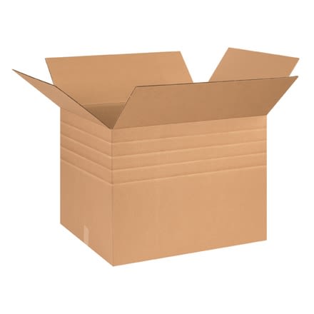 Box, 26 x 20 x 20 Multi-Depth 18,16,14,12" 275# / 44 ECT Heavy Duty 20 bdl./ 120 bale