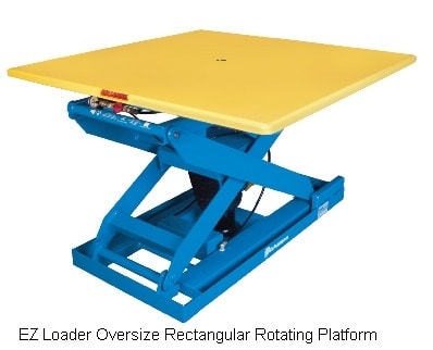 EZ-4448 OVERSIZE RECTANGULAR ROTATING PLATFORM, 44"X48"