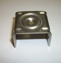 STAINLESS SIGN MOUNTING BRACKET, TYPE 201, STRAIGHT LEG, 50 PER BOX