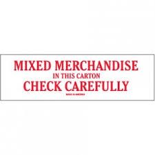 LABELS, 2" x 8", MIXED MERCHANDISE, 500/ROLL