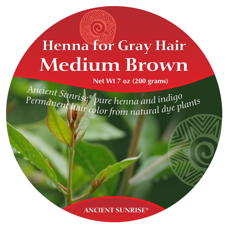 Henna for Gray Hair Brown Kit - Medium Brunette - Ancient Sunrise