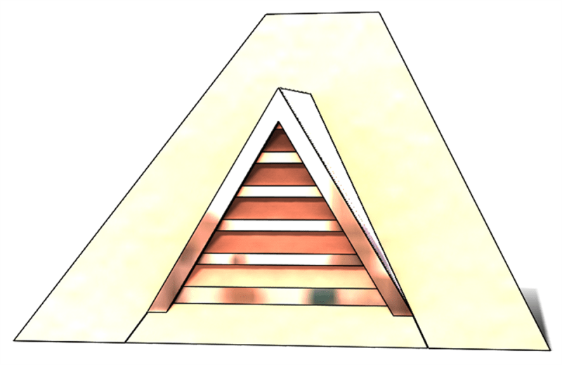 roof vent, copper full dormer, gable roof vent, triangular roof vent, copper gable roof vent, pitched roof vent, pitched copper vent, copper, full dormer vent, copper
