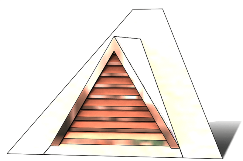 roof vent, copper full dormer, gable roof vent, triangular roof vent, copper gable roof vent, pitched roof vent, pitched copper vent, copper