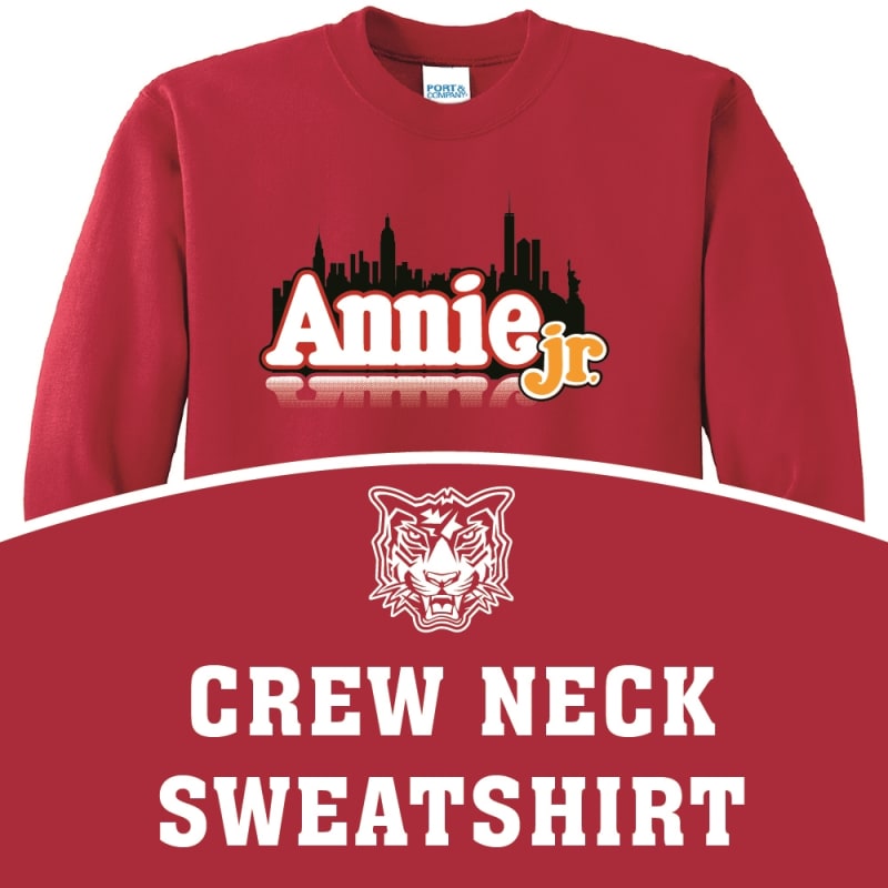 Amherst Annie Crew Neck Sweatshirt  with Amherst Tigers Logo