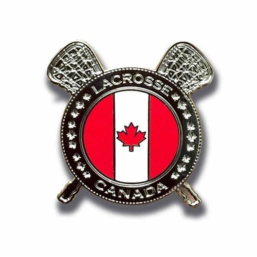 Silver Love Lacrosse Lapel Pin custom lapel pins