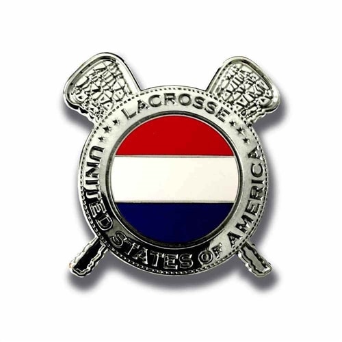 USA Lacrosse Lapel Pin USA custom lapel pins