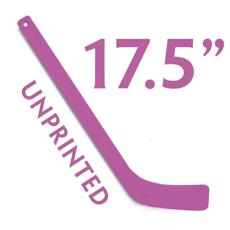 Unprinted purple mini hockey sticks made by ministixx. Ministicks.com is the premier retailer of ministixx.