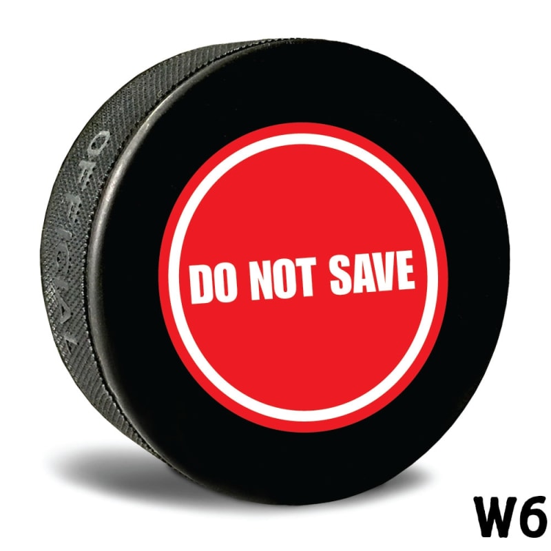 non customizable hockey pucks