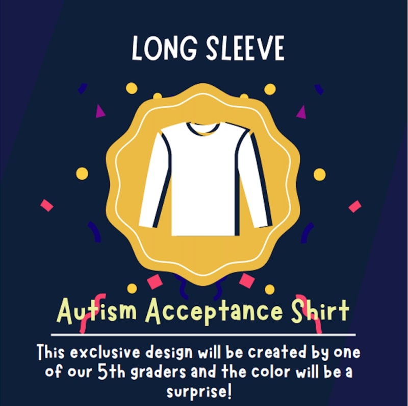 Autism Acceptance Long Sleeve Tee Shirt
