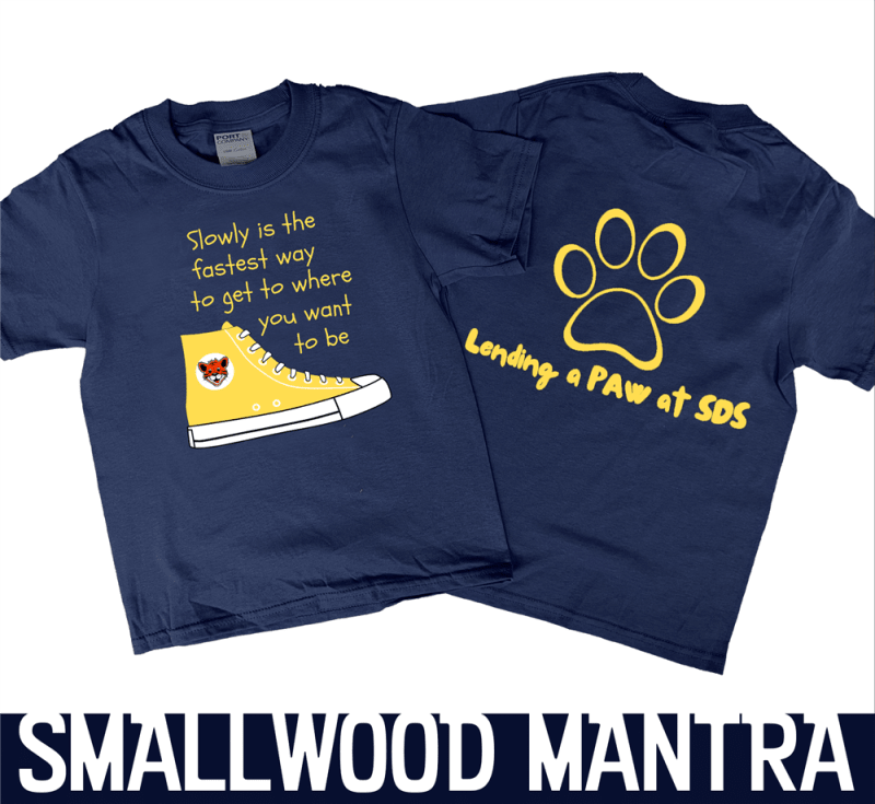 SLOWLY IS THE FASTEST Navy Tee Shirt