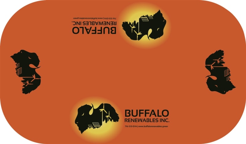 full color 156" x 68"  custom printed table cover