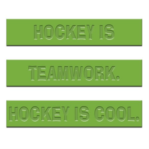 lime green hockey wrist band, hockey party gift