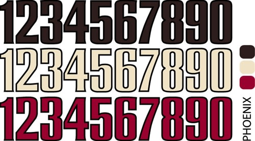 Sport helmet numbers are die cut decals that can be placed on a players helmet to match their jersey number. They are printed in many colors to match the color of the team logo.