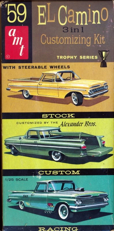 1959 Chevy El Camino (3 'n 1) Stock, Custom or Racing (1/25
