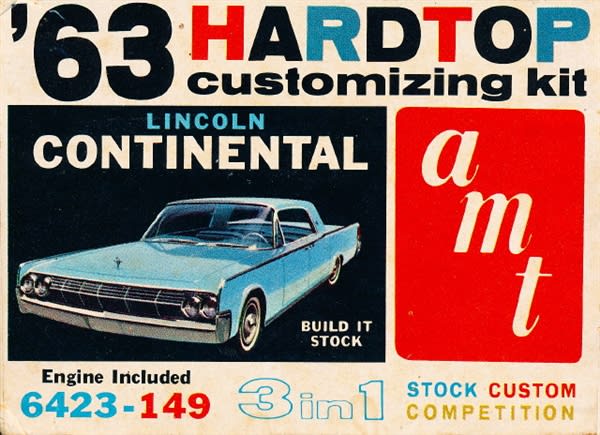 希少！激レア！当時物！amt '62 Continental 3IN1 1963 Lincoln Continental Customizing Kit (3 'n 1) Stock, Custom or