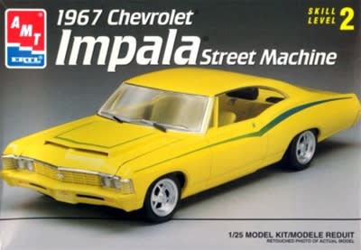 自動車 AMT Chevrolet Impala Fastback SS 1/25 AMT 1967 Chevy Impala SS 1/25 scale model kit