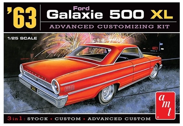 1963 Ford Galaxie 500 XL (3 'n 1)  (1/25) (fs)  Damaged box