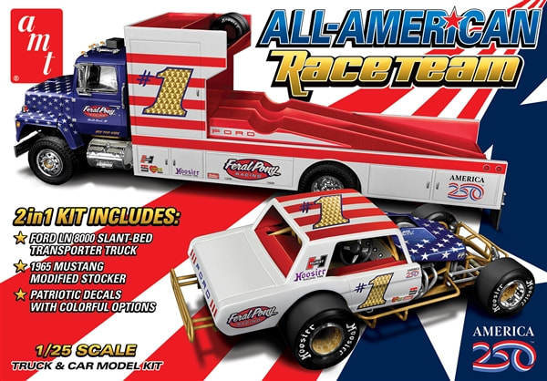 All American Race Team Ford LN 8000 Transporter 1965 Mustang Modified
