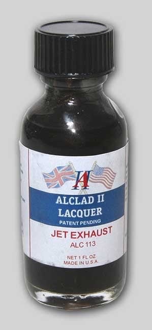 Alclad II Jet Exhaust Lacquer for Plastic 1 oz bottle