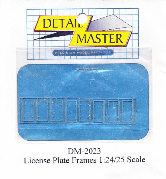 Detail Master Standard Photo-Etch License Plate Frames (1:25-1:24)