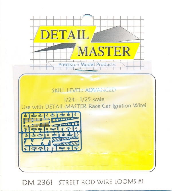 Detail Master Photo Etch Street Rod Wire Looms #1 for 1/24 & 1/25