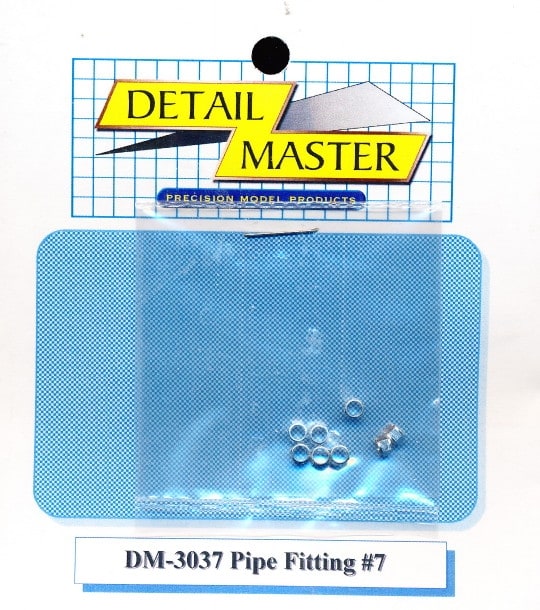 Detail Master Pipe Fitting #7 (8 pcs) (.102 ") for 1/24 & 1/25 & 1/16