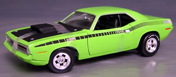 希少　AAR cuda　1/18 プリムス 1:18 Ertl Plymouth 'Cuda '70 AAR 340-CID lime green, vitamin