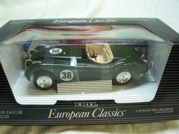 1948 JAGUAR XK120 RACE #38 BRITISH RACING GREEN(1/18) Rare Diecast 1948 JAGUAR XK120 RACE #38 BRITISH RACING GREEN(1/18) Rare Diecast