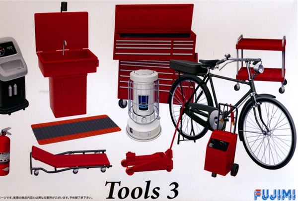 Garage Tools 3 (Creeper, Roll Cart, Battery Charger, Diagnostic Station, Bicycle, etc) (1/24) (fs)