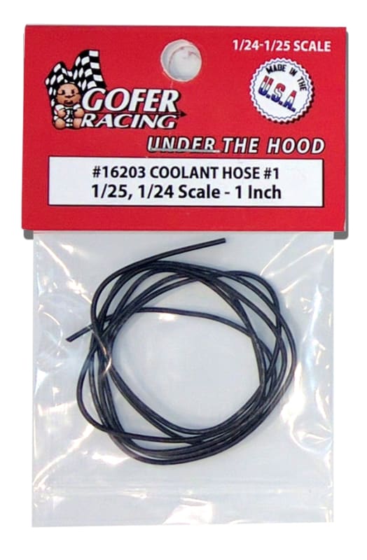 Coolant Hose # 1 1" Scale Diameter (1:24-1:25) "Black"