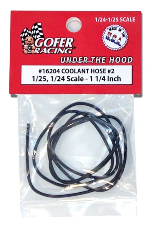 Coolant Hose # 2  1.25" Scale Diameter (1:24-1:25) "Black"