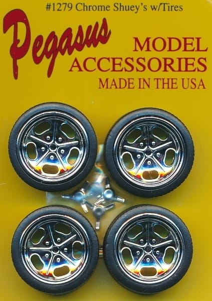 Shuey's 19" Chrome Rims with Tires (Set of 4) (1/25)