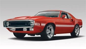'69 Shelby Mustang 2'n 1 プラモデル 1969 Ford Mustang Shelby GT-500 (2 'n 1) (1/25) (fs)
