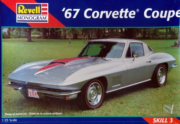 大きい！1/12 1967年Corvette 427 Coupe プラモデル 1967 Corvette