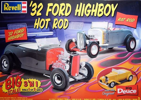 1932 Ford Highboy Hot Rod (3 'n 1) High Boy, Rat Rod or Big Deuce (1/