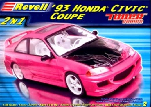 1993 Honda Civic Coupe (2 'n 1) Tuner or Stock (1/25) (fs)