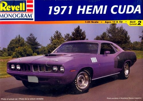 1971 プリムス　ヘミクーダ　1：24サイズ レベル 1971 プリムス ヘミクーダ ストリートマシン 1:24