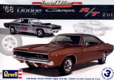 1968 Dodge Charger (2 'n 1)  (1/25) (fs) Damaged Box