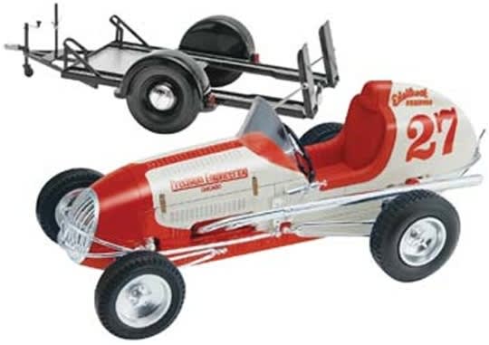 Kurtis Kraft Edelbrock Midget Racer with Trailer 1/25 (fs)