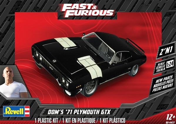 Dom’s ‘71 Plymouth GTX (2 ‘n 1) (New Tooling) (1/24) (fs)