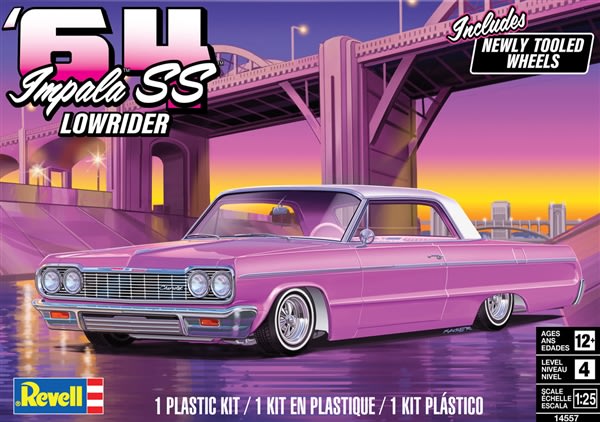 自動車 revell lowrider magazine 1964 impala Revell '64 Chevy Impala Die Cast Collectible Lowrider