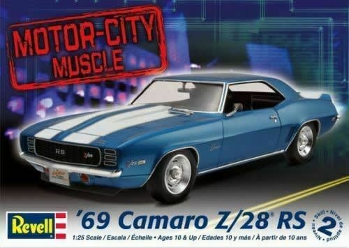 Revell 1969 Z-28 Camaro RS 1:25　カマロ Revell 1:25 Scale 1969 Z28 Camaro RS Plastic Model Kit 7457