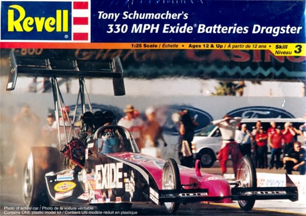 Tony Schumacher's 330 MPH Exide Batteries Top Fuel (1/25) (fs)
