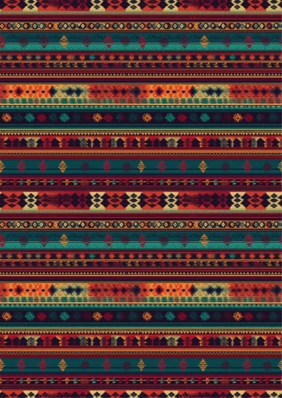 Mexican Zig-Zag Blanket Decal Sheet