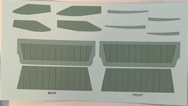 AMT 1960 Nomad Station Wagon Teal Decal Sheet